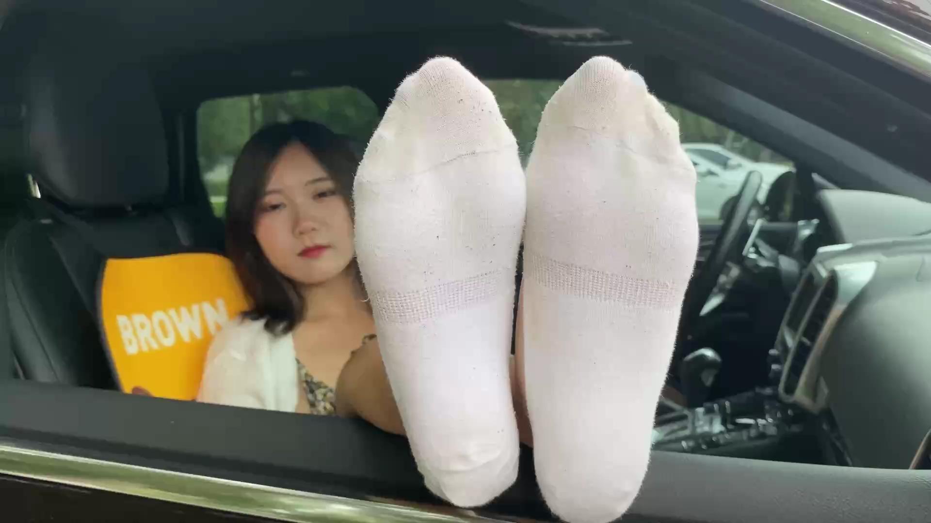 【A&F】New Sexy asia fanfan`s foot sex sock 4K